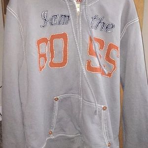 Vintage 99’ TruReligion I Am The Boss zipup hoodie